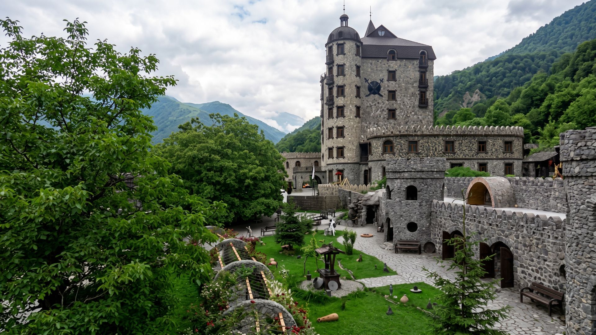 Mountain-view hotels and cottages in Gakh