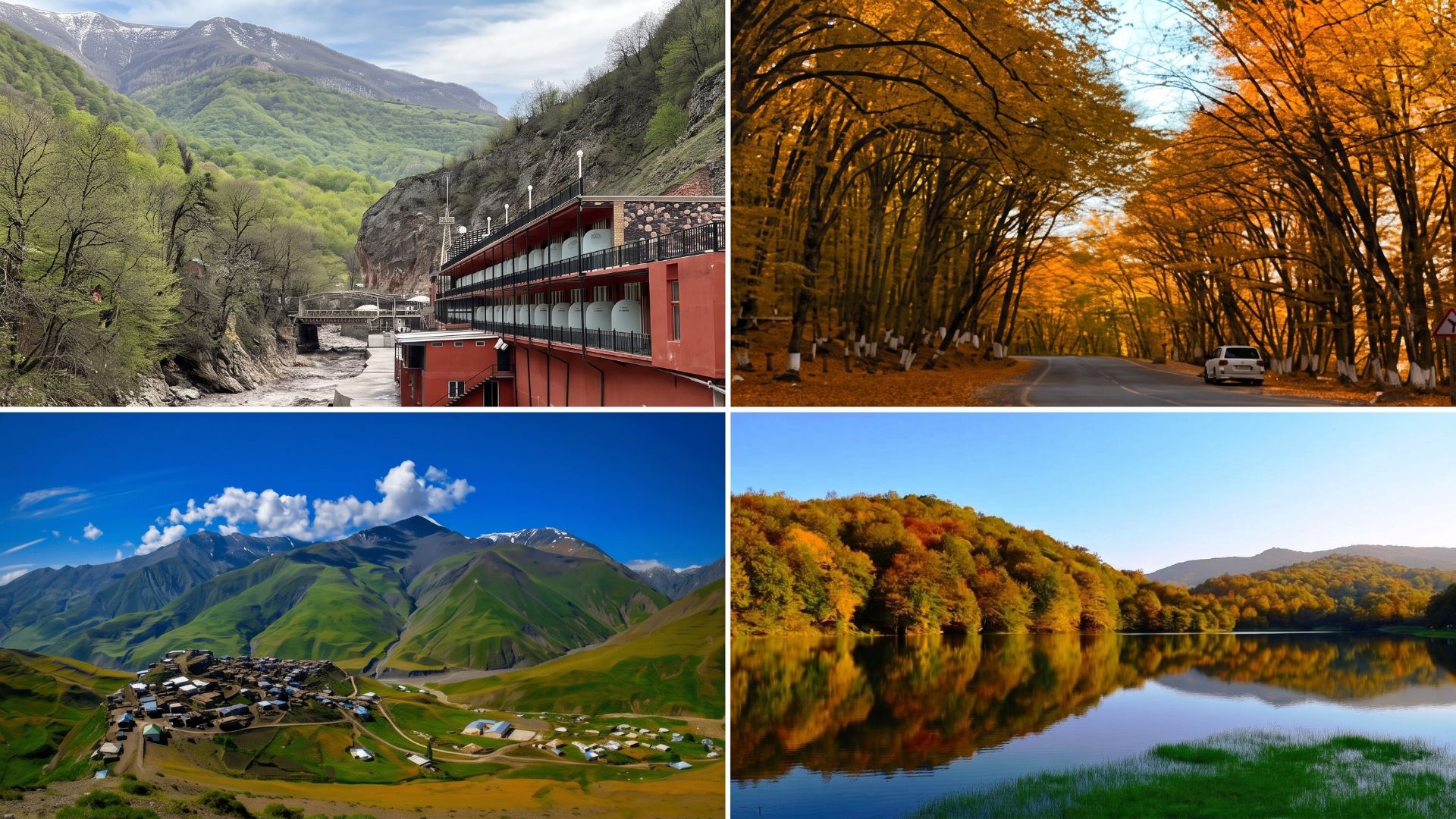 Popular natural and visitor attractions in Guba