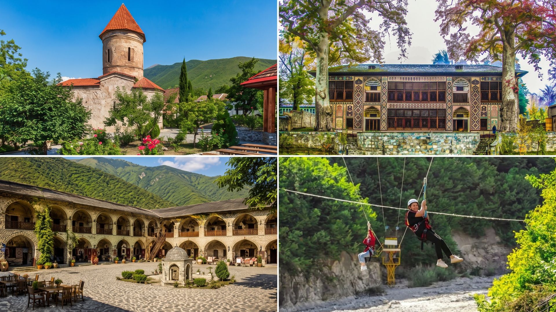 Popular natural and visitor attractions in Sheki