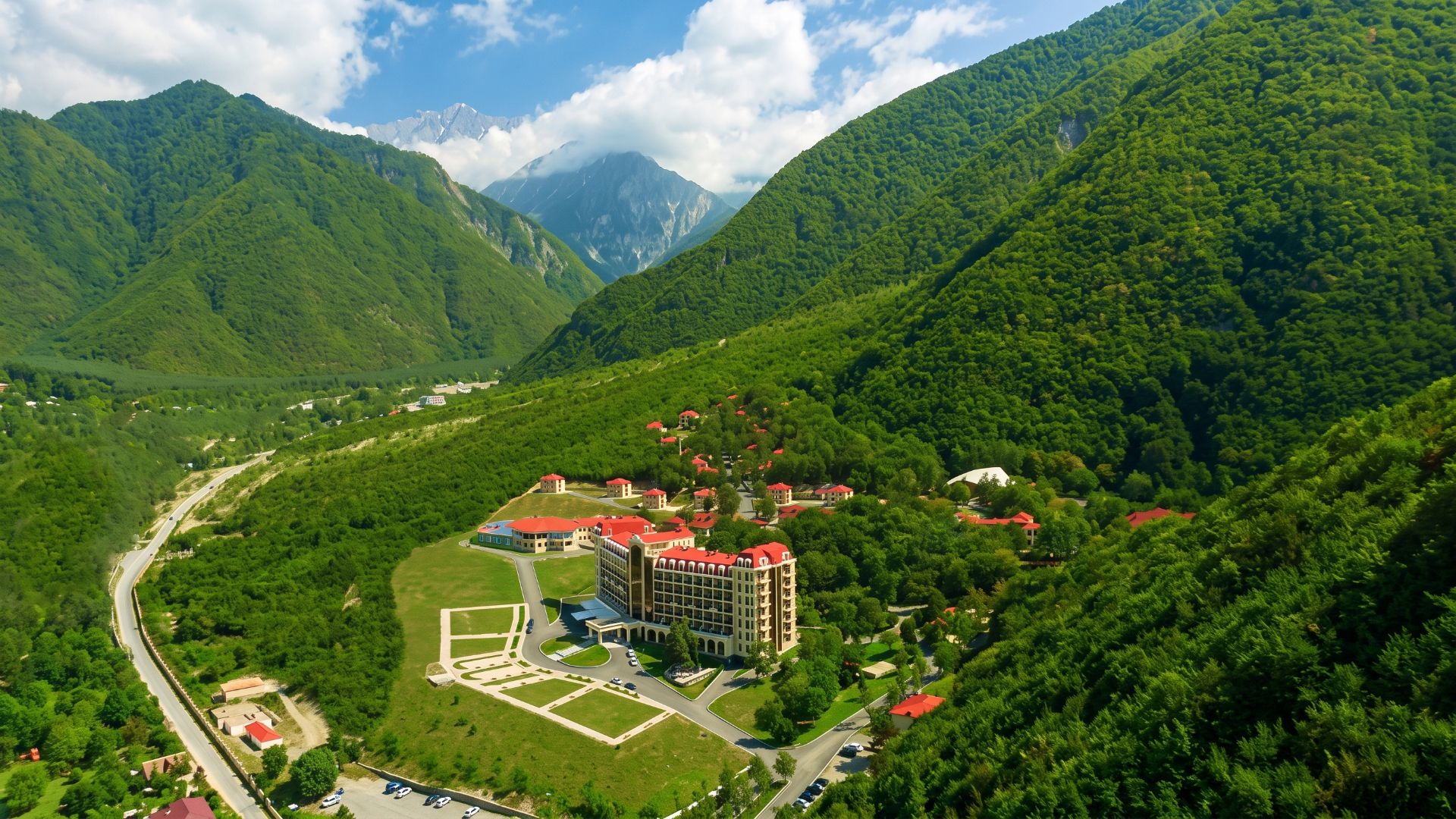 Mountain-view hotels and cottages in Sheki