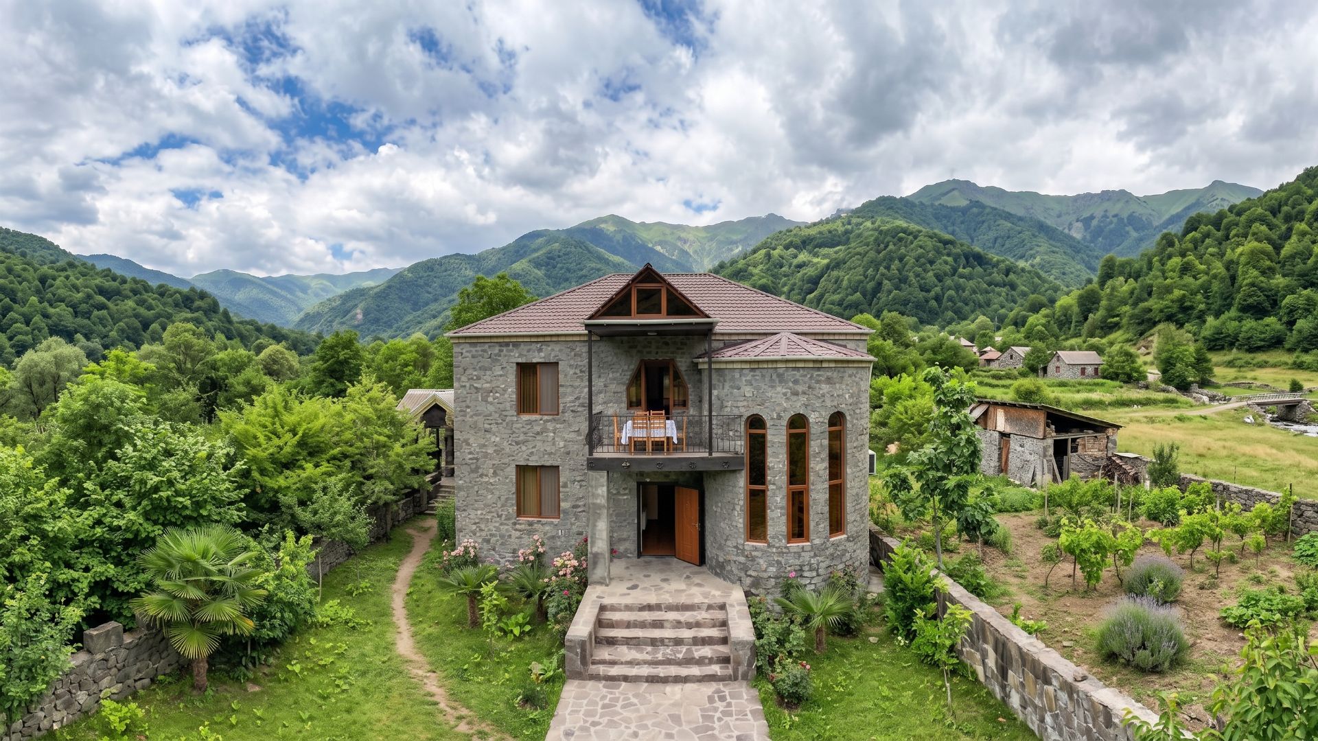 Mountain-view hotels and cottages in Zaqatala
